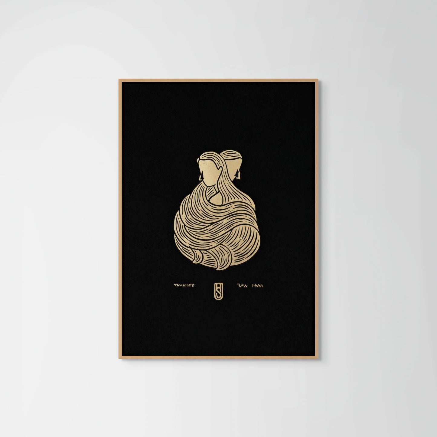 Tangled No.1 Gold / Black A3