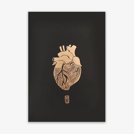Golden Heart   / Black A4