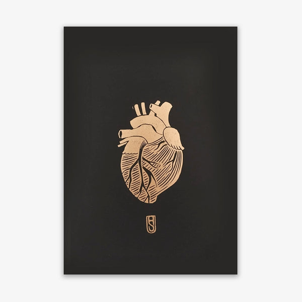 Golden Heart   / Black A4