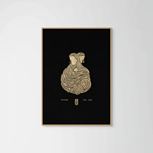 Tangled No.1 Gold / Black A3
