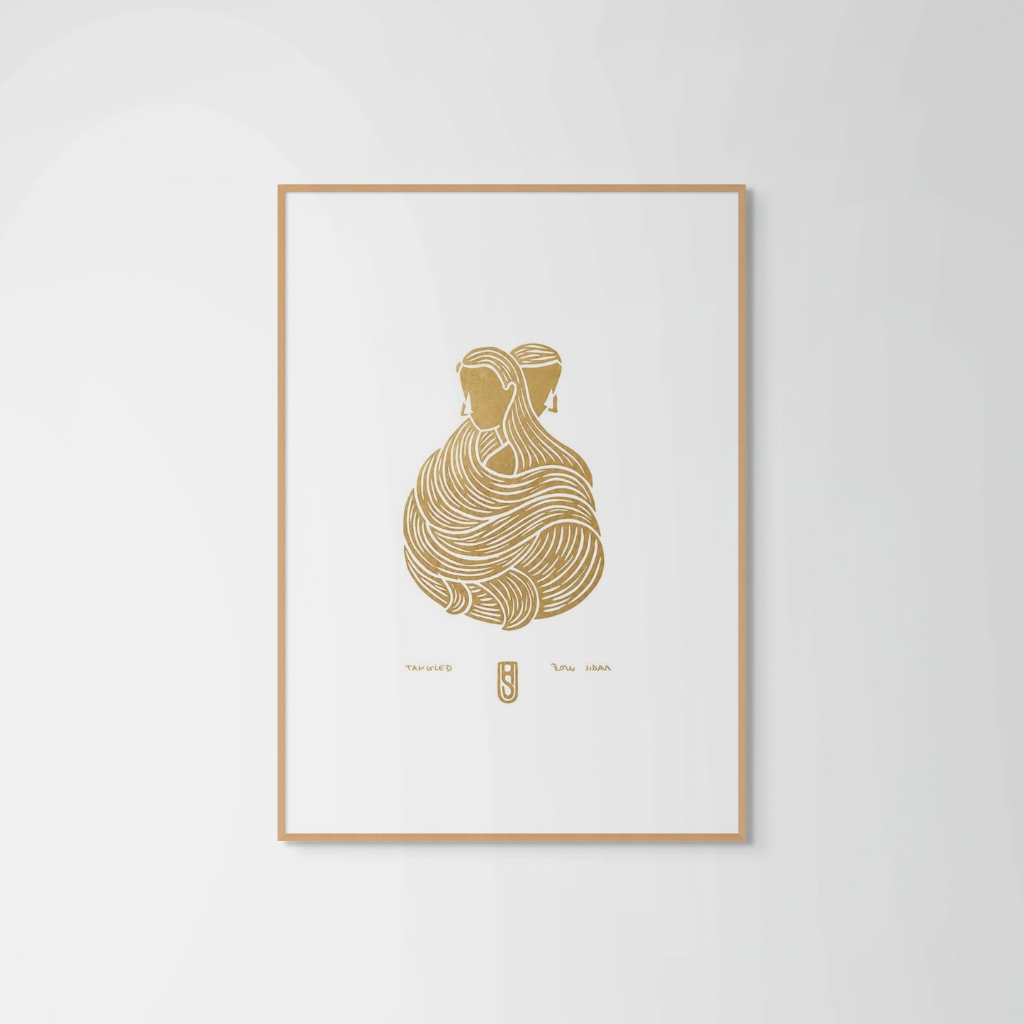 Tangled No.1 Gold / White A3