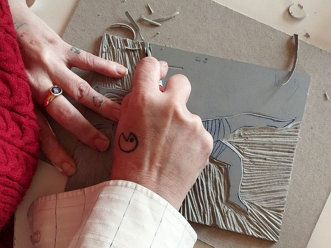 סדנת הדפס לינולאום מותאמת אישית