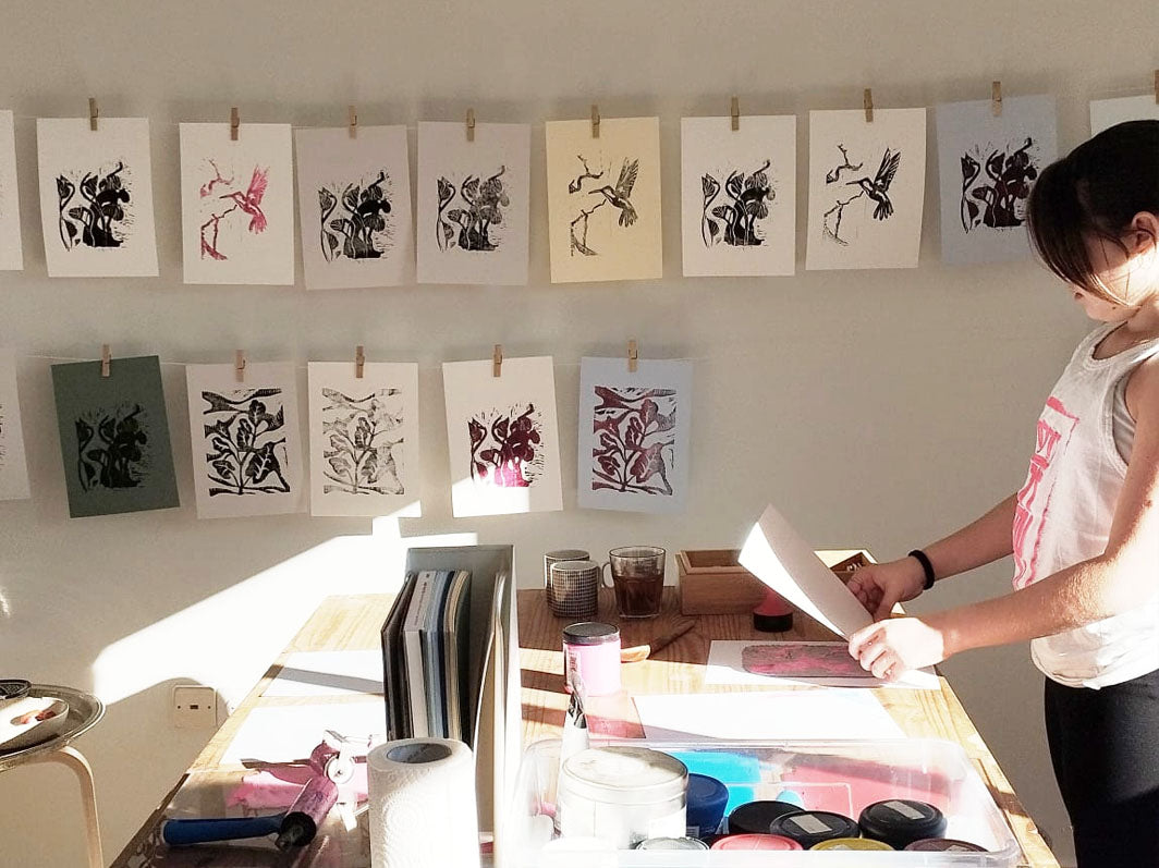 סדנת הדפס לינולאום מותאמת אישית