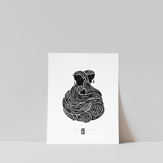 Tangled No.1 Black   / A4