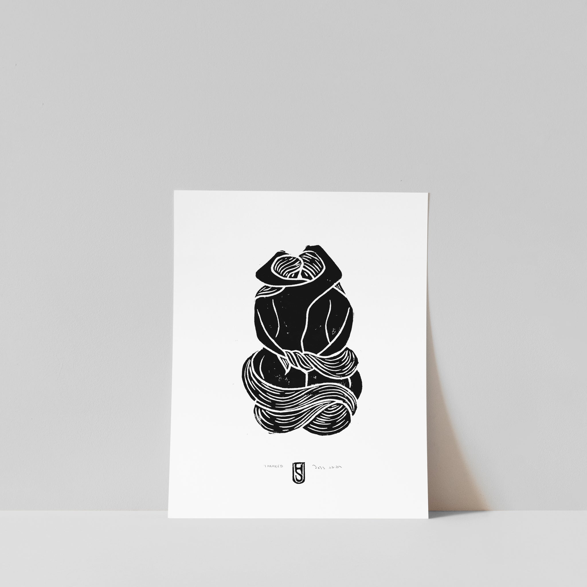 Tangled No.2 Black / A4