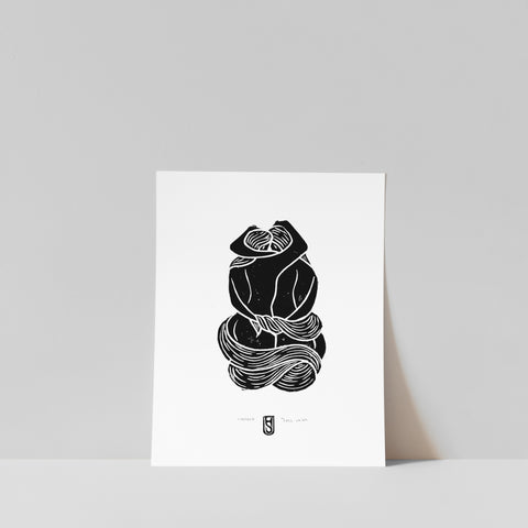 Tangled No.2 Black / A4