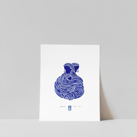 Tangled No.1 Blue / A4