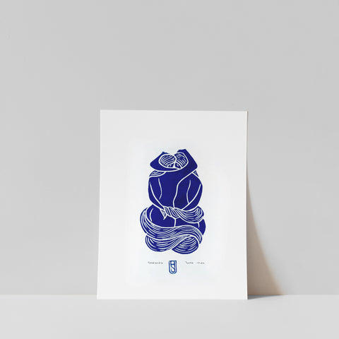 Tangled No.2 Blue / A4