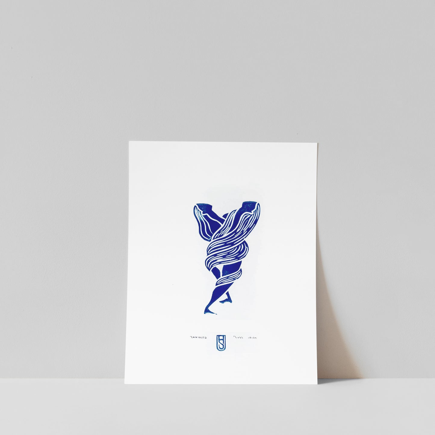 Tangled No.3 Blue / A4