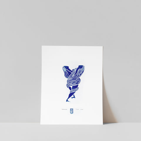 Tangled No.3 Blue / A4