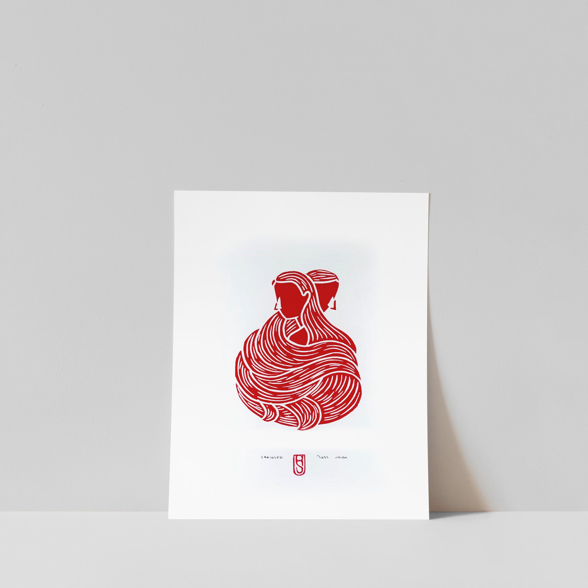 Tangled No.1 Red / A4